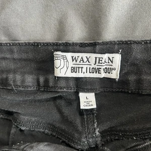 Wax Jeans Butt, I Love You Black Denim Short Size:L - Bild 1 von 5
