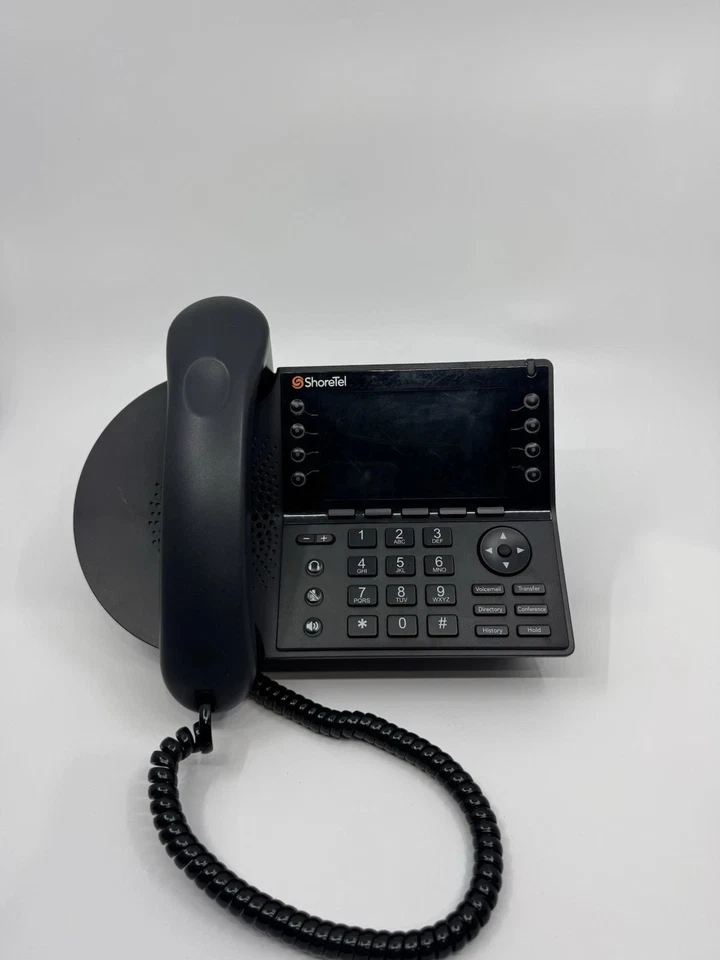 SHORETEL IP485G VOIP Black Phone 485 485G Voice Color Display Office IP 485G - Image 1 of 1