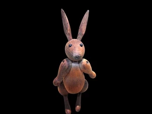 Estatuilla de conejo de madera temprana de Kay Bojesen - Imagen 1 de 10
