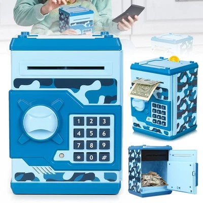 ATM Spardose Elektronisch Geldautomat Eurospardose Digital Sparschwein mit Code - Bild 1 von 4