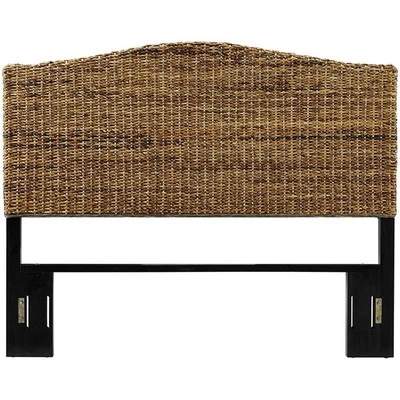 Bowery Hill Coastal Wood Queen Panel Headboard in Brown/Black - Image 1 of 4
