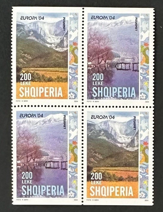 ALBANIA  2730a   Beautiful   Mint  NEVER  Hinged  Pane  Of  4 - Image 1 of 1