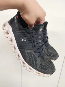 On Cloud Athletic Running Sneakers Shoes Size 6.5 Woman's Black - Picture 1 of 11