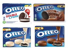 4x OREO Double Creme Brownie Enrobed Sandwich Cookies Bisquits Biscuit Assorted