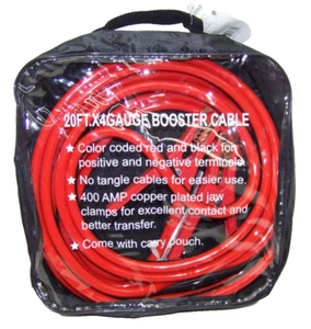 20 FT 4 Gauge Jump Start Car Booster Cable Jumping Cables Power Battery Start - Picture 1 of 1