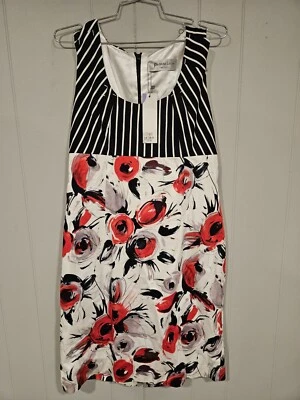 Vestido Patrizia Luca Milano Colorido Verano Midi Talla Grande Floral Artístico Nuevo con Etiquetas  Foto 1 de 4