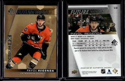 2022-23 SP Authentic Spectrum FX Future Watch Gold #S-54 Pavol Regenda /50 - Image 1 of 2