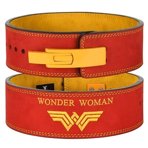 Full Grain Leather Wonder Women Weightlifting Lever Belt - Empower Your Lifts! - Picture 1 of 7