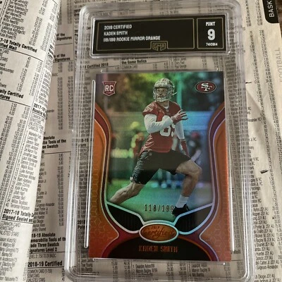 2019 Panini Certified - Rookies Mirror Orange #176 Kaden Smith 118/199 (RC) - Image 1 of 4