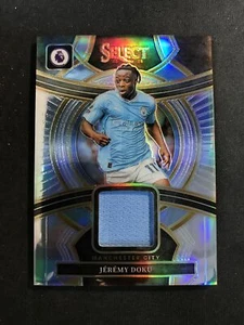 2023-24 Panini Select Premier #SS-JD Jeremy Doku Swatches Prizm Manchester City - Picture 1 of 2