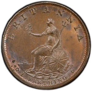 GREAT BRITAIN: 1799 1 Farthing PCGS MS63BN — FORMER MS64, SERIOUSLY "PQ" - Picture 1 of 4