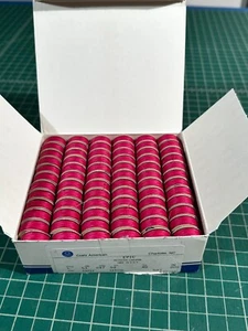 Coats Prewound Bobbins Size L 144pcs Cerise Tex40 Epic Poly Corespun B3 - Picture 1 of 2