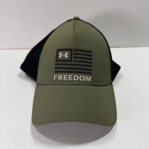 Under Armour Men's UA Freedom Trucker Hat Headwear Marine Green/Grey - Picture 1 of 5