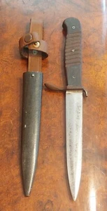GERMAN WW1 FIGHTING BOOT KNIFE GERMANY WWI BOOTKNIFE TRENCH TRENCHKNIFE - Picture 1 of 9