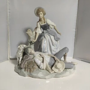 Lladro Figurine La Siesta Pastoral Figure Large 4760 30cm wide 28cm tall - Picture 1 of 6