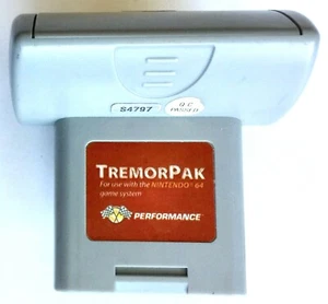 NINTENDO N64 PERFORMANCE TREMORPAK RUMBLE PACK VIDEOGIOCO CONTROLLER ACCESSORIO - Foto 1 di 4