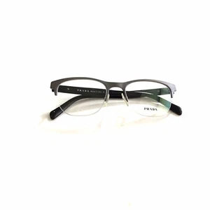 Prada Eyeglasses VPR 54R Pewter DHG-1O1 Size 51mm Optical Frame - Picture 1 of 4