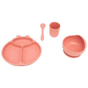 Silikon Geschirrset für Kinder, 4er-Set - Bild 1 von 5