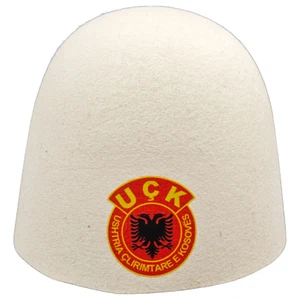 UÇK Plis Kosovo Albanien Emblem / Qeleshe (Schwarz Rot) - Bild 1 von 1