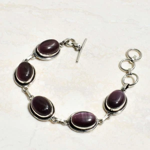 Cat Eye Gemstone Ethnic Handmade Bracelet Jewelry 17 Gms AB 97888 - Picture 1 of 1