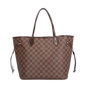 LOUIS VUITTON Tote Bag N51105 Damier canvas Damier Neverfull MM used - Picture 1 of 12