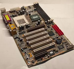 Socket 370 *Tualatin* Acorp 6A815E1/EP1 Ver 2.0 (815EP), CPU & 128 MB + Bonus - Picture 1 of 7