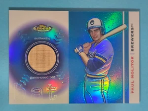 2003 Topps Finest Game-Used Bat Paul Molitor Milwaukee Brewers #FRB-PM ⚾ - Bild 1 von 2