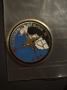 BSA Western Region Metal Logo With Compass Logo Boy Scouts NEW - Picture 1 of 3