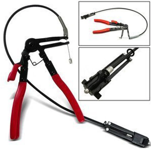Flexible Hose Clamp Plier 24" Wire Long Reach For Fuel Oil Water Hose Auto Tool - Image 1 of 1
