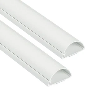 D-Line 50x25mm Moulure Décorative en Demi-Cercle | 1M5025W-2PK | Goulotte Éle... - Afbeelding 1 van 7