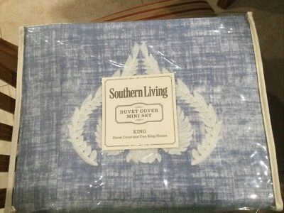 $329 Southern Living Coastal Collection Chadwick Funda Nórdica Mini Set, King Foto 1 de 2