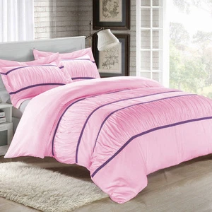 1 Piece Gathered Duvet Cover 800 Thread Count Egyptian Cotton All Sizes & Colors - Foto 1 di 14