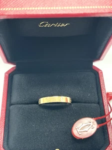 Cartier 18K Love Wedding Band Solid Yellow Gold Sz 10.25/63mm 3.5/Sm Authentic - Picture 1 of 10