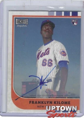 2021 Topps Archives Snapshots - Autographs #17 Franklyn Kilome (AU, RC) - Image 1 of 2