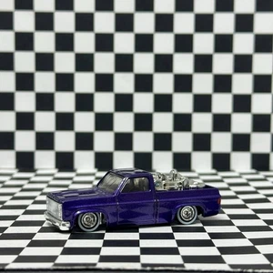 Hot Wheels 83 Chevy Silverado Custom - Real Riders - Purple - Truck Die Cast 1:64 - Bild 1 von 6
