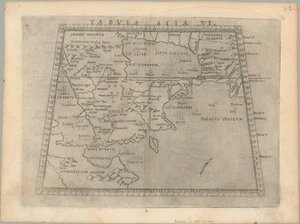 1574 Ruscelli Ptolemaic Map of Arabia 'Tabula Asiae VI' - Great condition - Picture 1 of 2