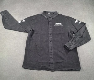 NUEVA Camisa Jaguar Racing Para Hombres Equipo Fórmula E Talla Pequeña Gris Oscuro Logotipos Abotonados - Imagen 1 de 16