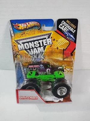 Excavadora de tumbas Monster Jam Hot Wheels con auto aplastable máximo 2012 nueva/sellada Foto 1 de 4