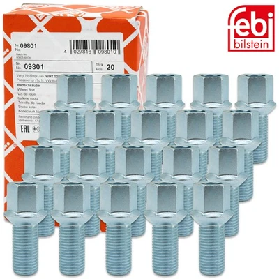 20x FEBI Radschrauben Radbolzen M14x1,5mm Kugelbund VAG VW Audi Seat Skoda Cupra - Bild 1 von 4