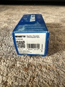 Watts Backflow Preventer with Atmospheric Vent 1/2 9d-m3 0061935 - Picture 1 of 1