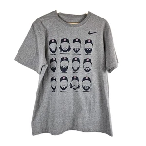 Nike Boston Red Sox T-Shirt Herren Large grau #getbeard MLB normale Passform sportlich - Bild 1 von 9