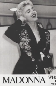 Madonna Photo Black And White Press Promotion Circa 1980's - Bild 1 von 12