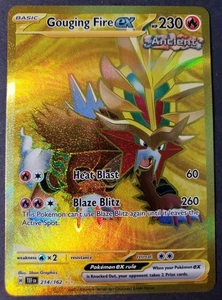Gouging Fire ex 214/162 Sv05: Temporal Forces Holo Near Mint Fast Shipping  - Picture 1 of 2