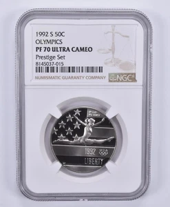 1992-S Olympic Gymnastics Commemorative Half Dollar Prestige Set PF70 NGC *2681 - Picture 1 of 5