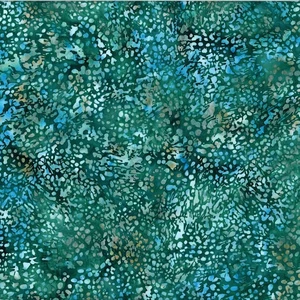Hoffman - Bali Batik - Woodland By Mckenna Ryan - Fish Texture - Viridian, BTY - Picture 1 of 4