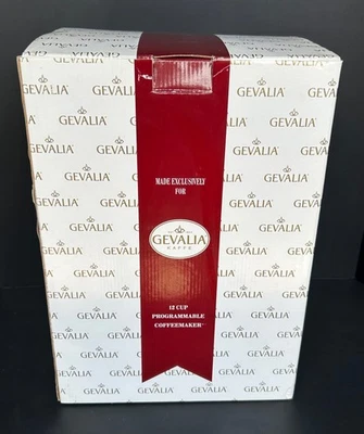 GEVALIA - COFFEE MAKER - DL-12B - PROGRAMMABLE - 12-CUP - W/ BOX & INSTRUCTIONS - Image 1 of 4
