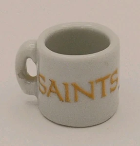 NFL New Orleans Saints 1" Miniature Ceramic Coffee Mug, Cup - Picture 1 of 10