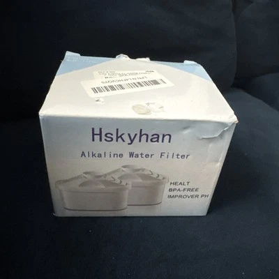 Hskyhan Alkaline Water Filter - Replacement Pitcher Water Filter Cartridges- New - Image 1 of 4