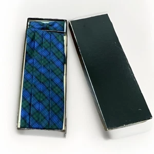Neu mit Etikett passender Herren Kummerbund und Fliege schottisches Tartan kariert blau grün - Bild 1 von 4