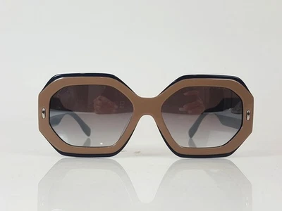 Tory Burch TY7192U Beige Navy Gradient Lens Geometric Sunglasses W/Case - Image 1 of 4